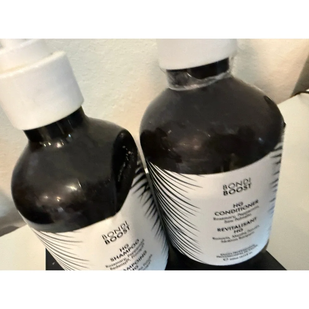 BondiBoost HG Shampoo and Conditioner Set Rosemary Peppermint Thinning USED